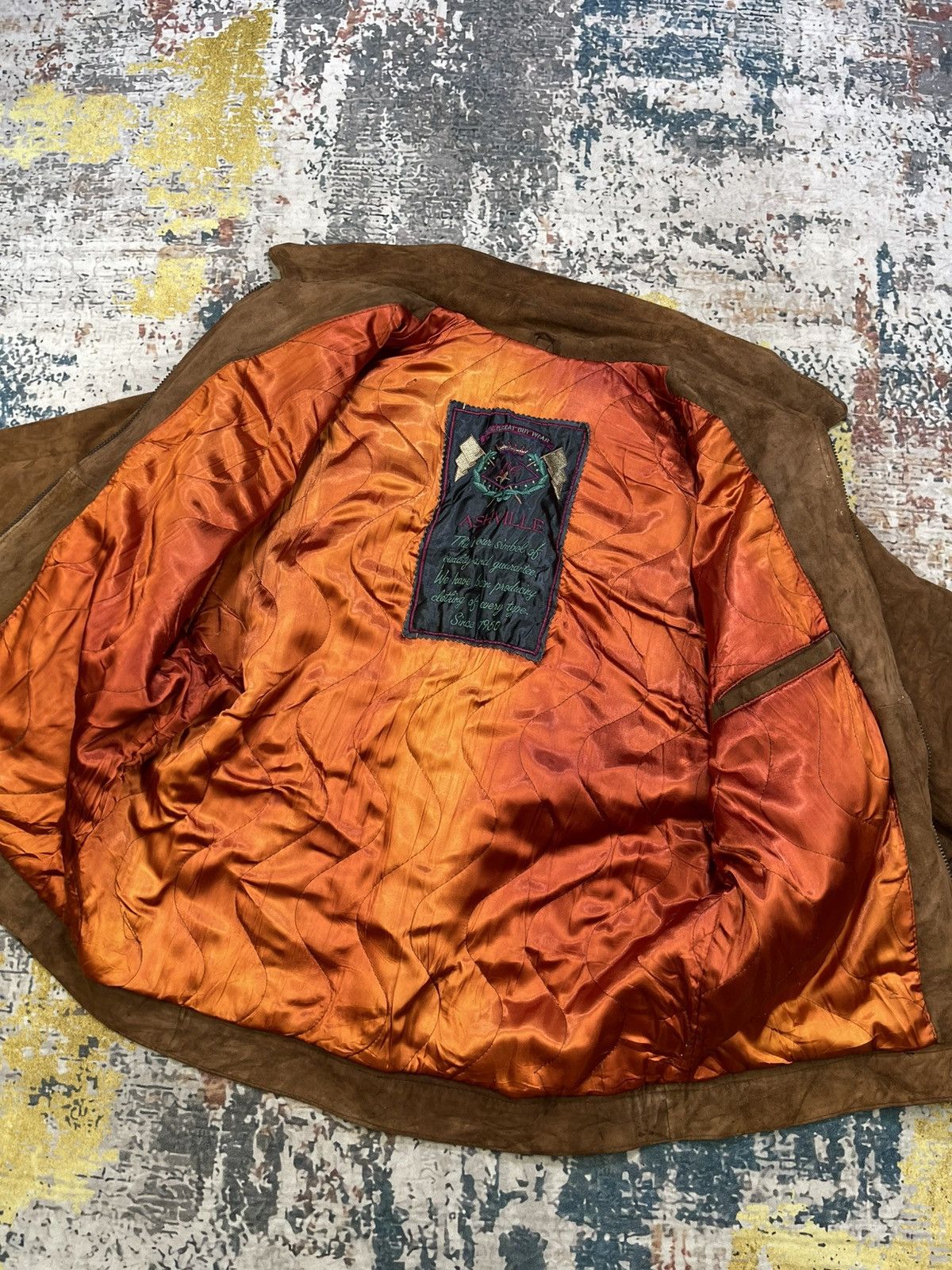 Genuine Leather Vintage Ashville Suede Leather Biker Jackets Size US L / EU 52-54 / 3 - 11 Thumbnail