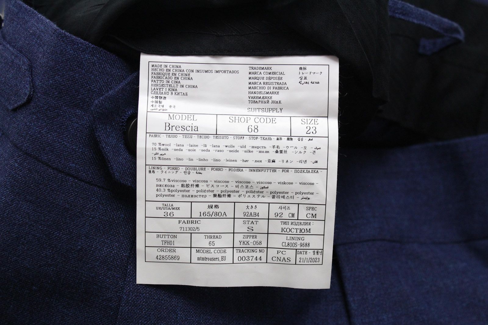Suitsupply SUITSUPPLY La Spalla / Brescia Suit Men's UK 38 / UK 38S Size 38S - 13 Thumbnail