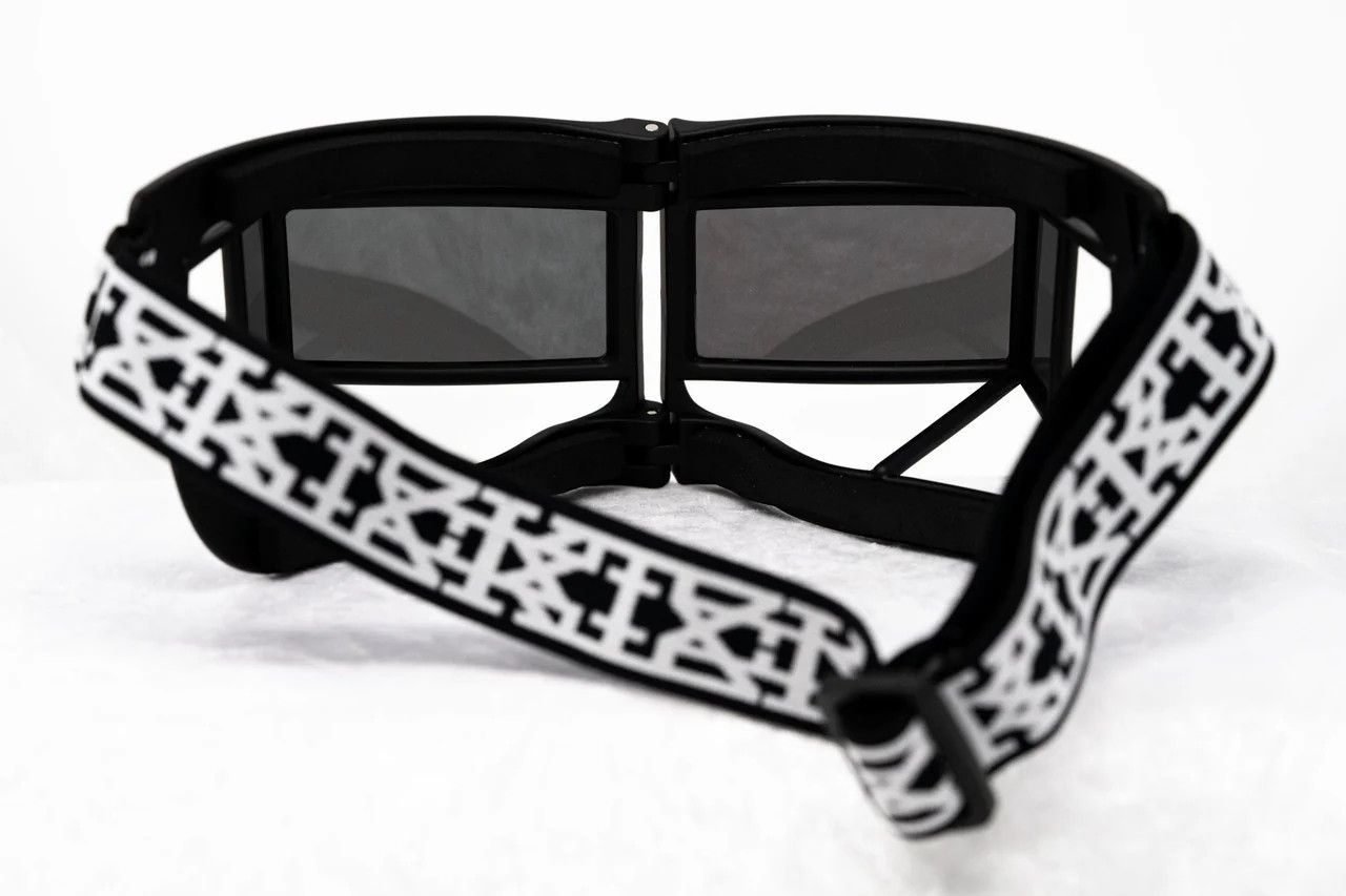 KTZ × Vintage KTZ Sunglasses Shield Mask Matte Black and Silver Size ONE SIZE - 6 Thumbnail