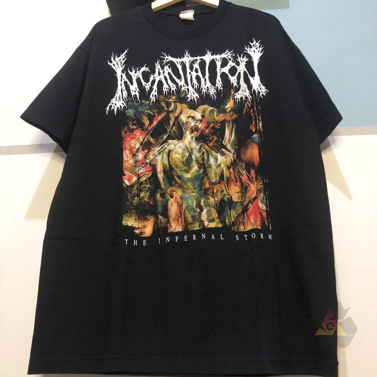 Band Tees Rare Vintage Incantation The Infernal Storm T-Shirt Y2K Size US XL / EU 56 / 4 - 4 Thumbnail