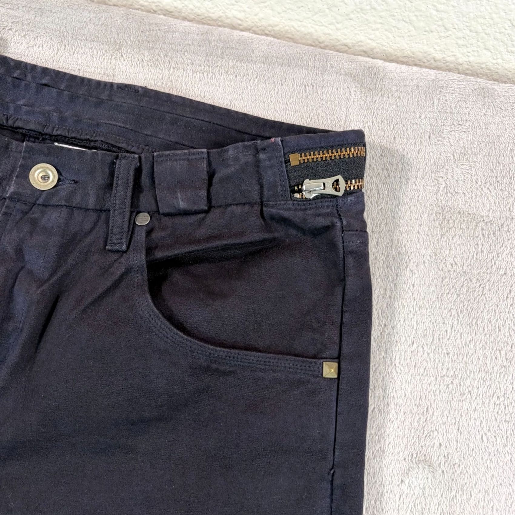 Paul Smith Paul Smith Jeans Men 33x30 Zipper Waistband Denim Black Slim Straight 5-Pocket City Designer Rare Size US 33 - 3 Thumbnail
