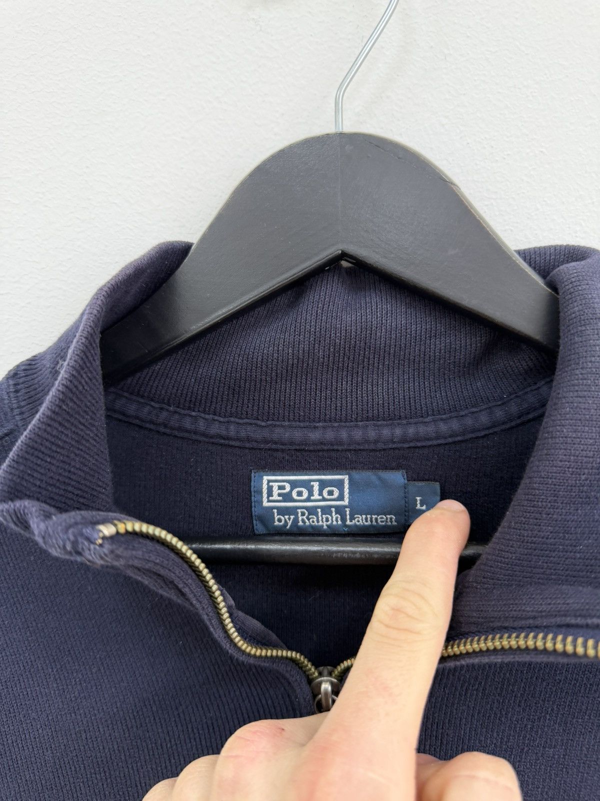 Polo Ralph Lauren Polo Ralph Lauren 1/4 Zip Knit Sweater Jacket OldMoney Size US L / EU 52-54 / 3 - 3 Thumbnail