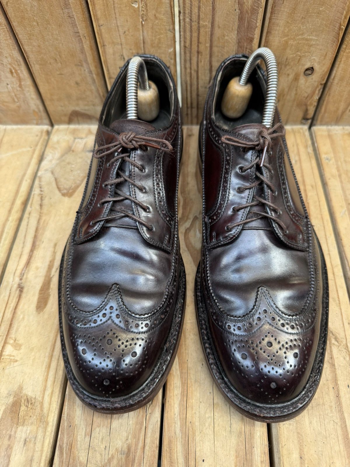 Hanover Hanover brogue wingtip shell cordovan Men’s dress shoes US 9 Size US 9 / EU 42 - 5 Thumbnail