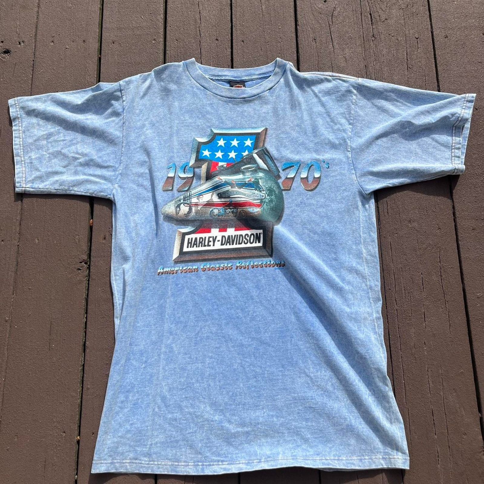 Harley Davidson VINTAGE 1998 HARLEY DAVIDSON CANFIELD OHIO SHIRT Size US L / EU 52-54 / 3 - 1 Thumbnail