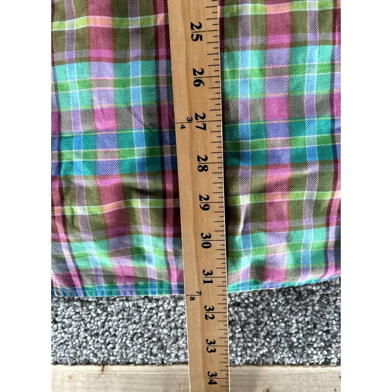 Peter Millar Peter Millar Shirt Mens L Green Pink Blue Cotton Button Size US L / EU 52-54 / 3 - 7 Thumbnail