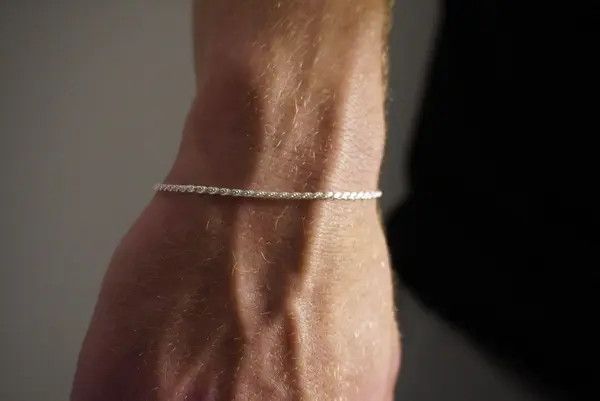 Jewelry Silver Bracelet Solid .925 Silver Rope Bracelet 2mm 8 Inches Size ONE SIZE - 7 Thumbnail
