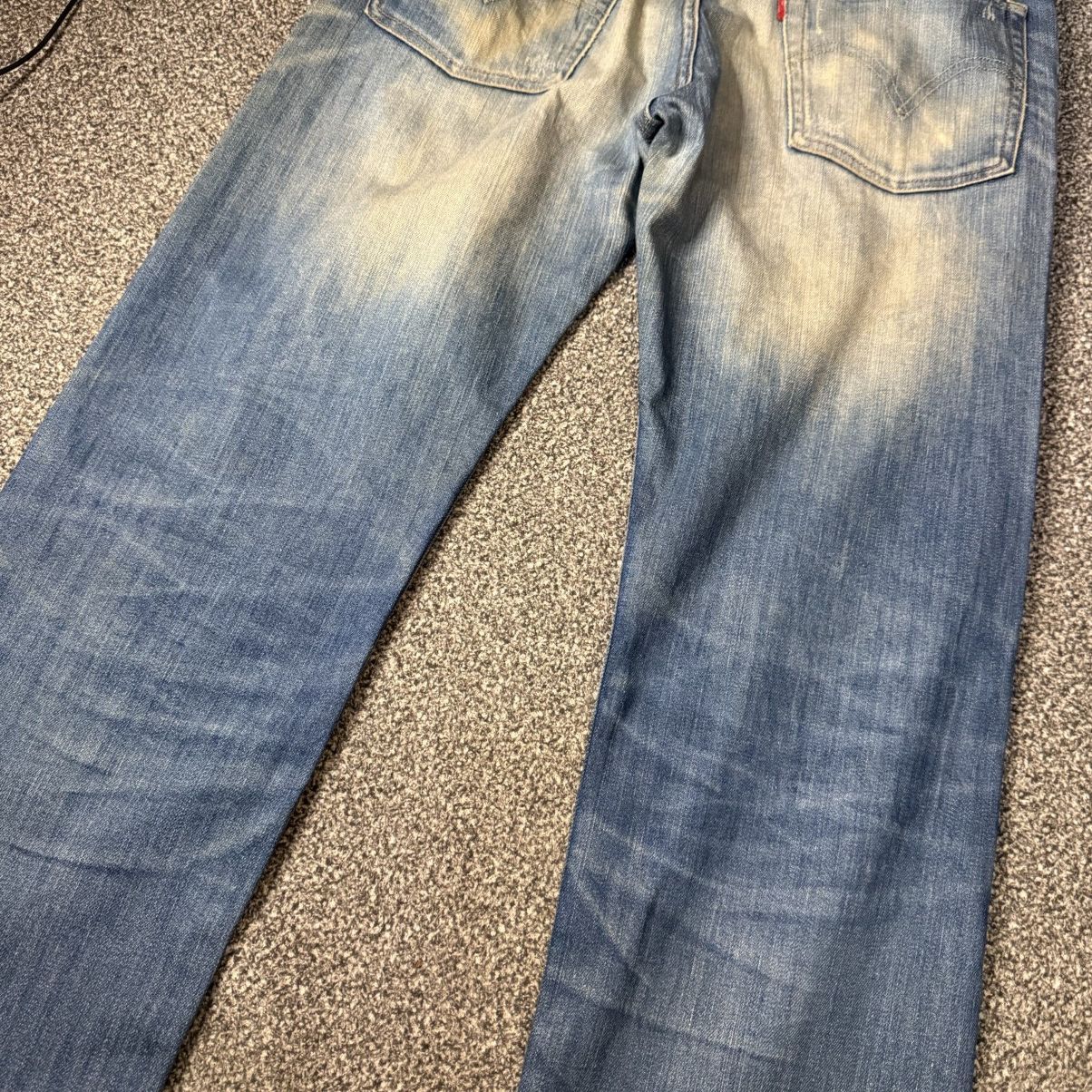 Beauty Beast 🔥 Levis 502 Distressed Mud Denim Size US 33 - 7 Thumbnail