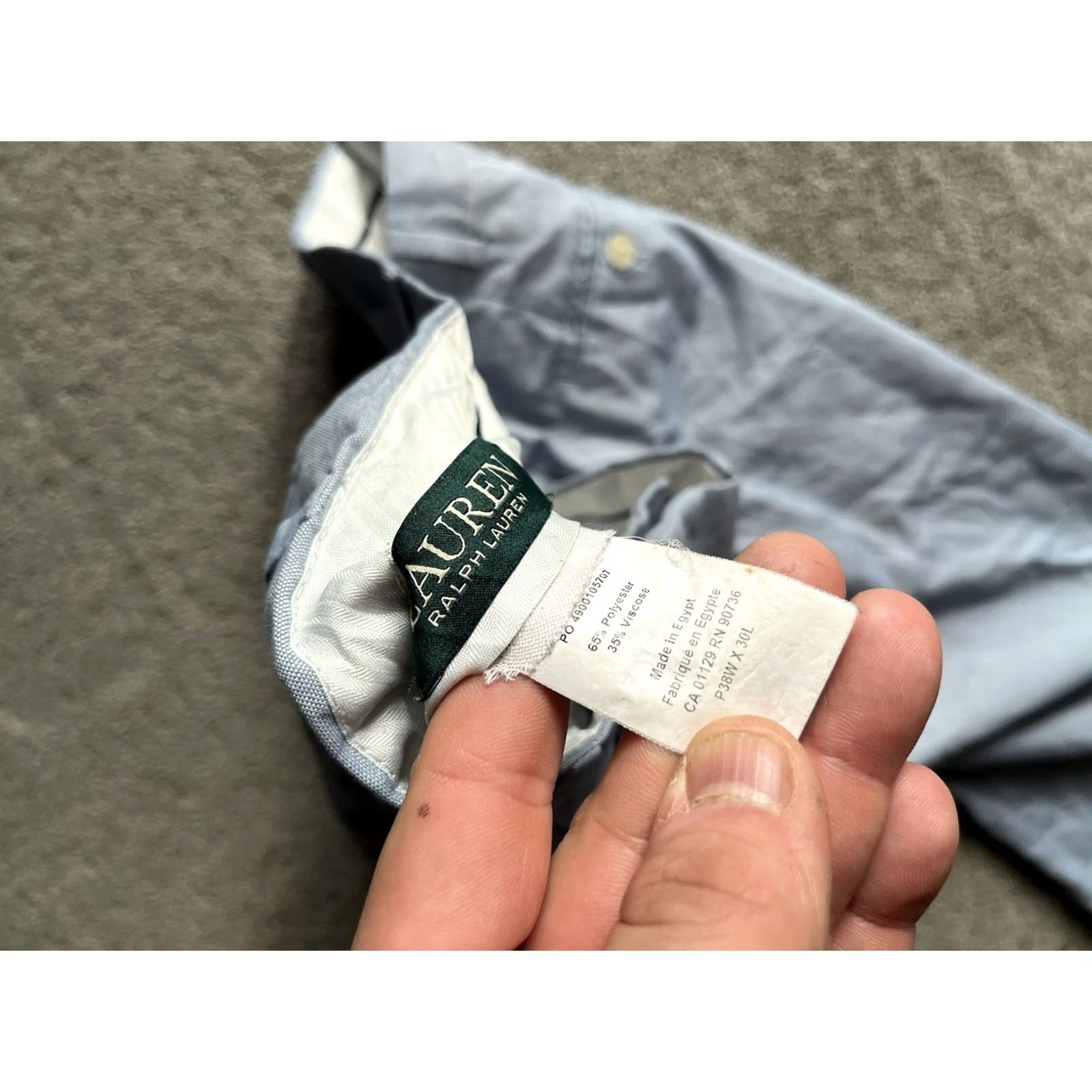 Ralph Lauren Lauren Ralph Lauren dress pants mens size 38x30 Light Blue Polyester Blend Size US 38 / EU 54 - 5 Thumbnail