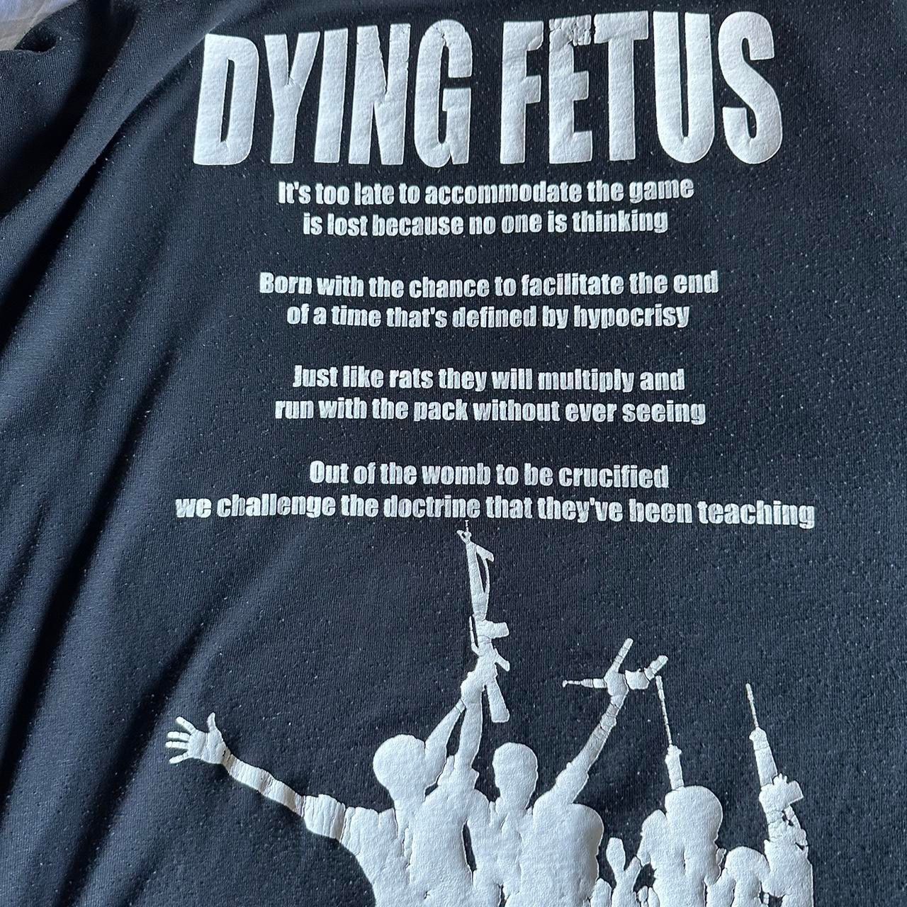 Streetwear Dying Fetus “Destroy The Opposition” Vintage Band Tee, XL Size US XL / EU 56 / 4 - 8 Preview