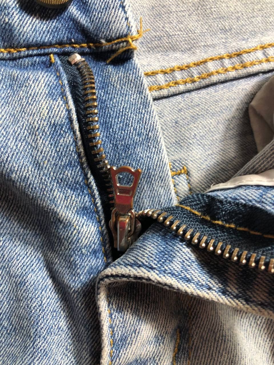 Vintage Crazy Crash Dirty Baggy Faded Jean Japan Avant Garde Style Size US 30 / EU 46 - 16 Thumbnail