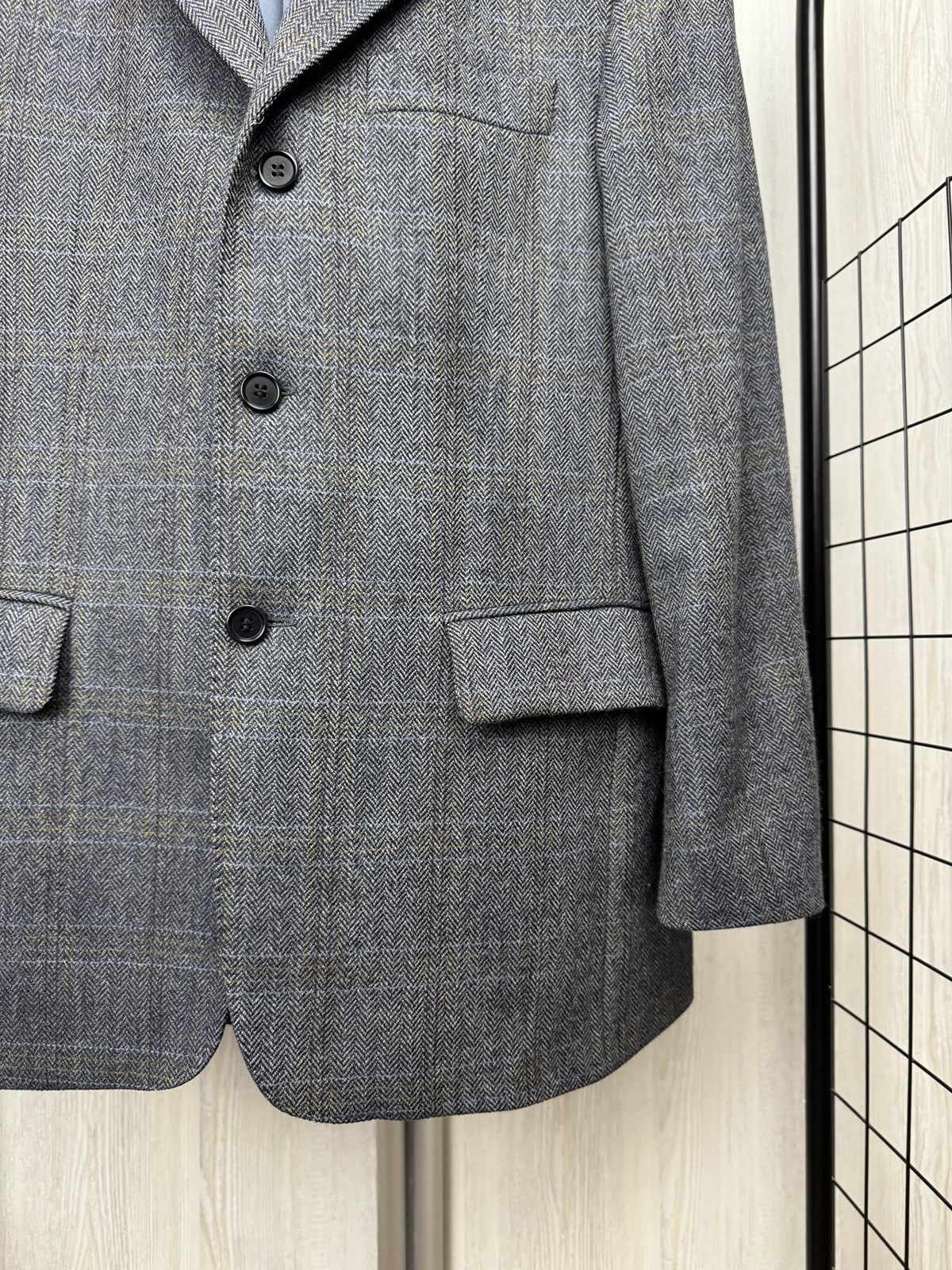 Magee Magee Ireland Tweed wool 3 button grey blazer sport coat Size 38S - 4 Thumbnail