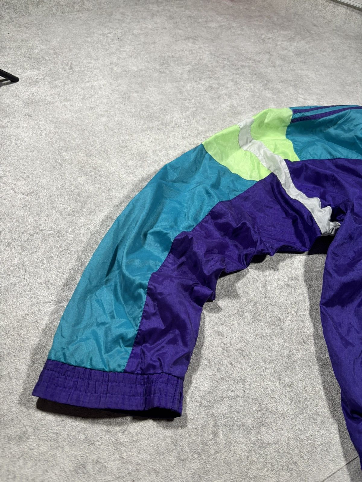 Adidas Adidas vintage nylon 1990s zip football rave Size US XXL / EU 58 / 5 - 4 Thumbnail