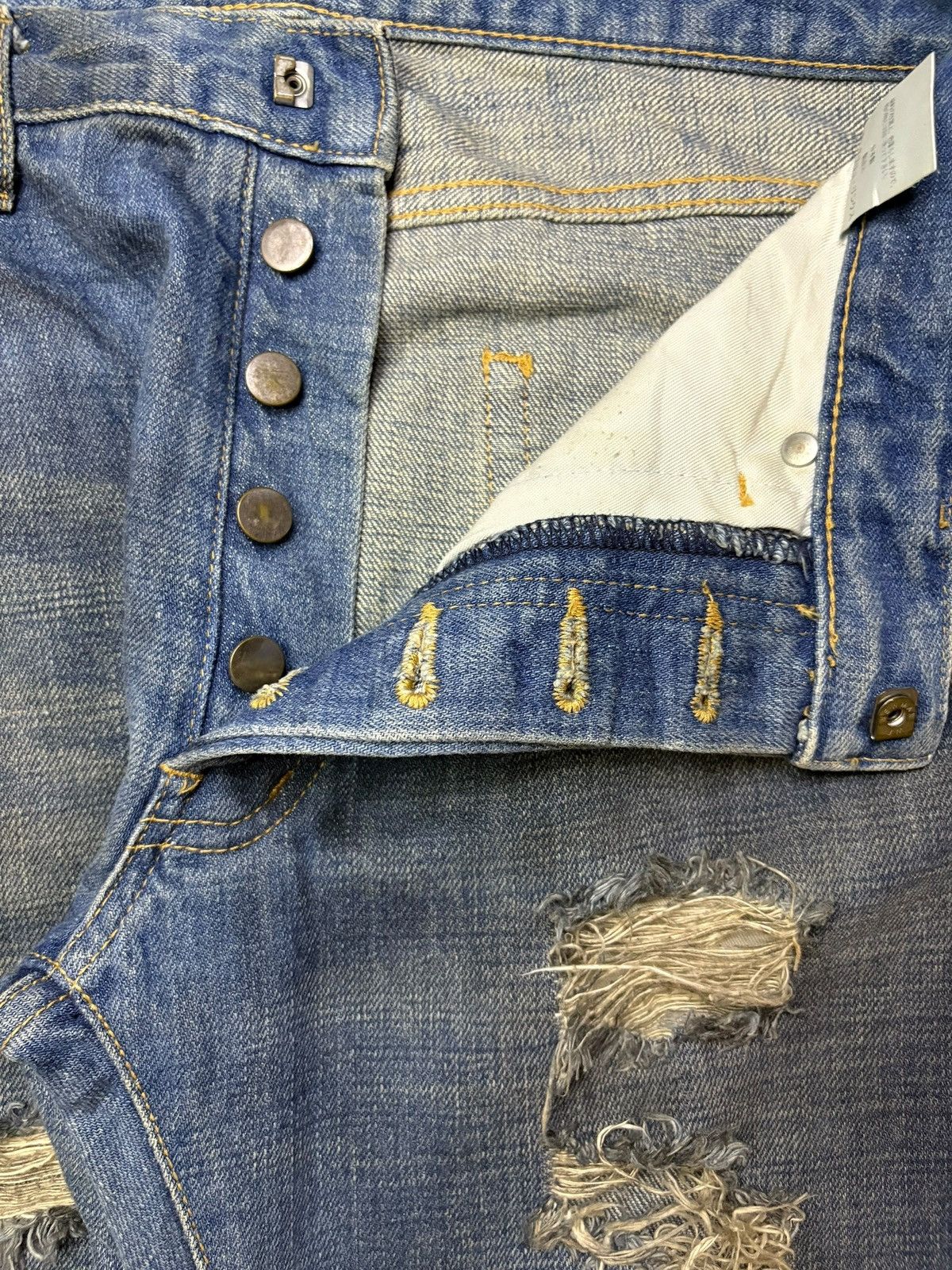 Japanese Brand Vintage Japanese Brand Rusty Wash Distressed Jeans Size US 29 - 3 Thumbnail