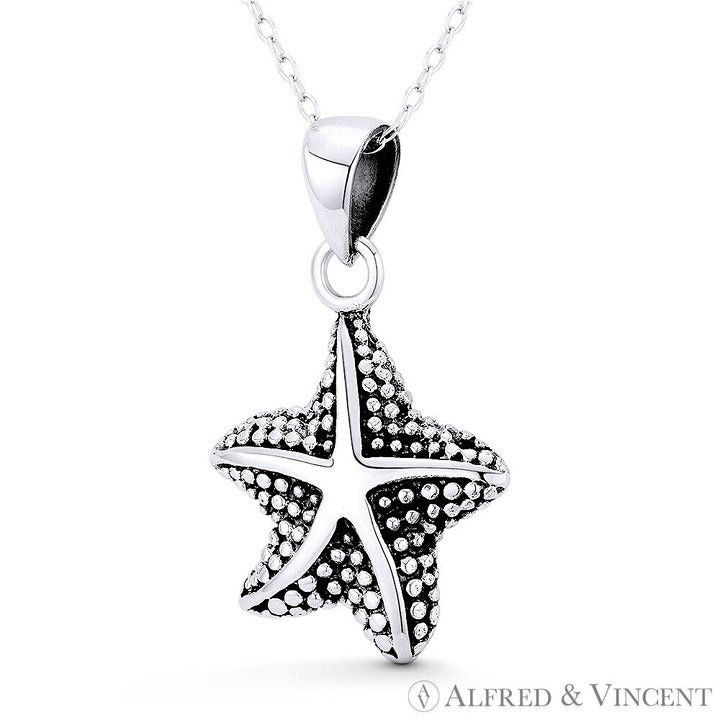 Other Starfish Ocean Sealife Charm Pendant in .925 Sterling Silver Size ONE SIZE - 1 Preview