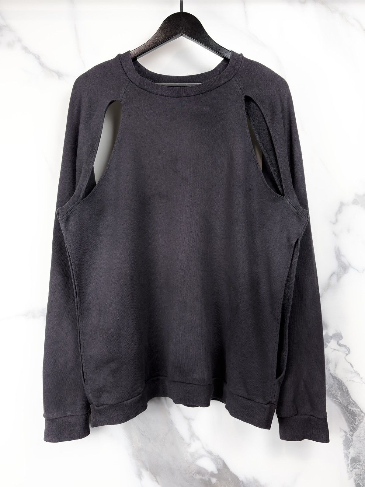 Raf Simons SS06 Raf Simons Overdyed Cut Out Raglan Crewneck Sweatshirt Size US M / EU 48-50 / 2 - 1 Thumbnail