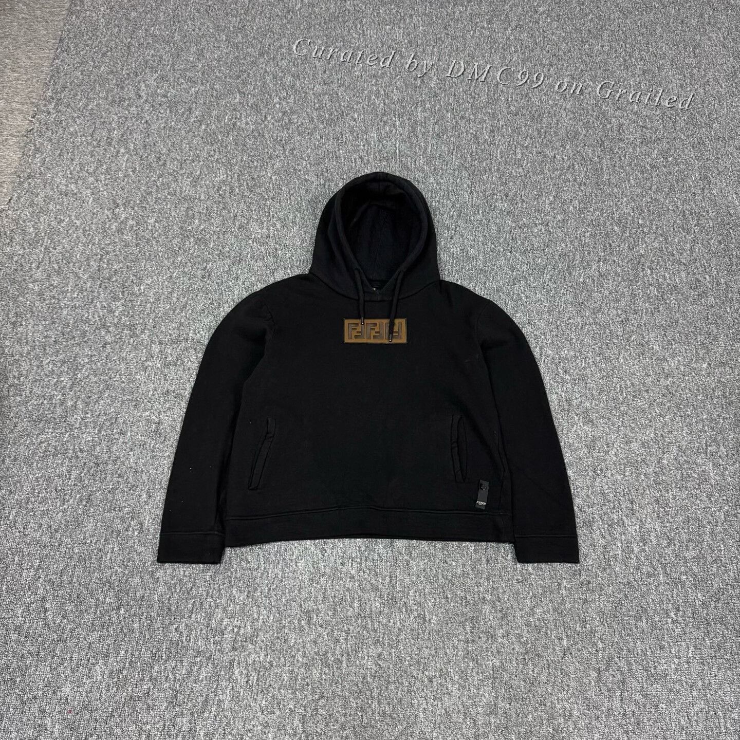 Fendi Fendi Double F Logo Wool Lining Hoodie Size US S / EU 44-46 / 1 - 1 Thumbnail
