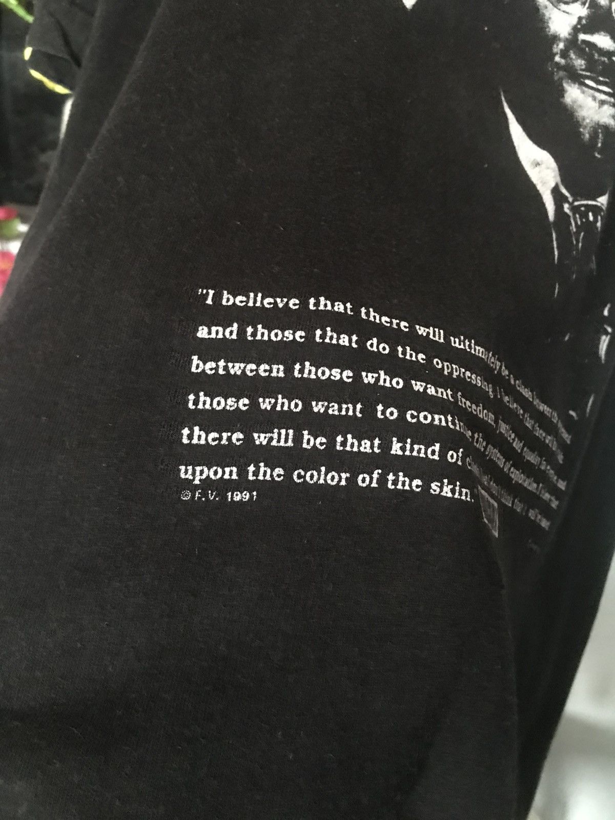 Rap Tees 90s MALCOLMX By any means necessary Size US L / EU 52-54 / 3 - 7 Thumbnail