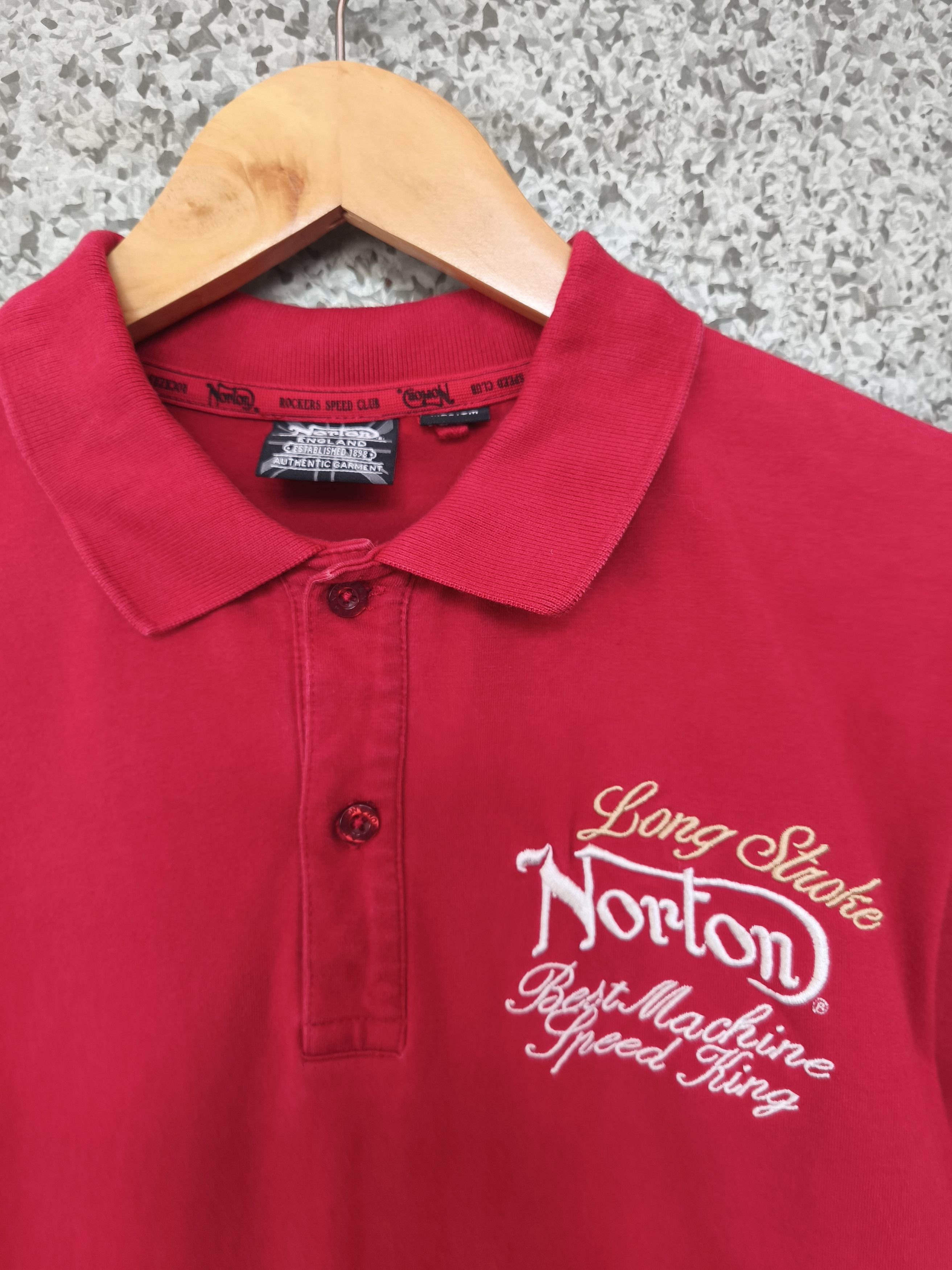 Norton 🔥 Vintage Norton polo tees embroidery Rockers Speed Club Size US M / EU 48-50 / 2 - 4 Thumbnail