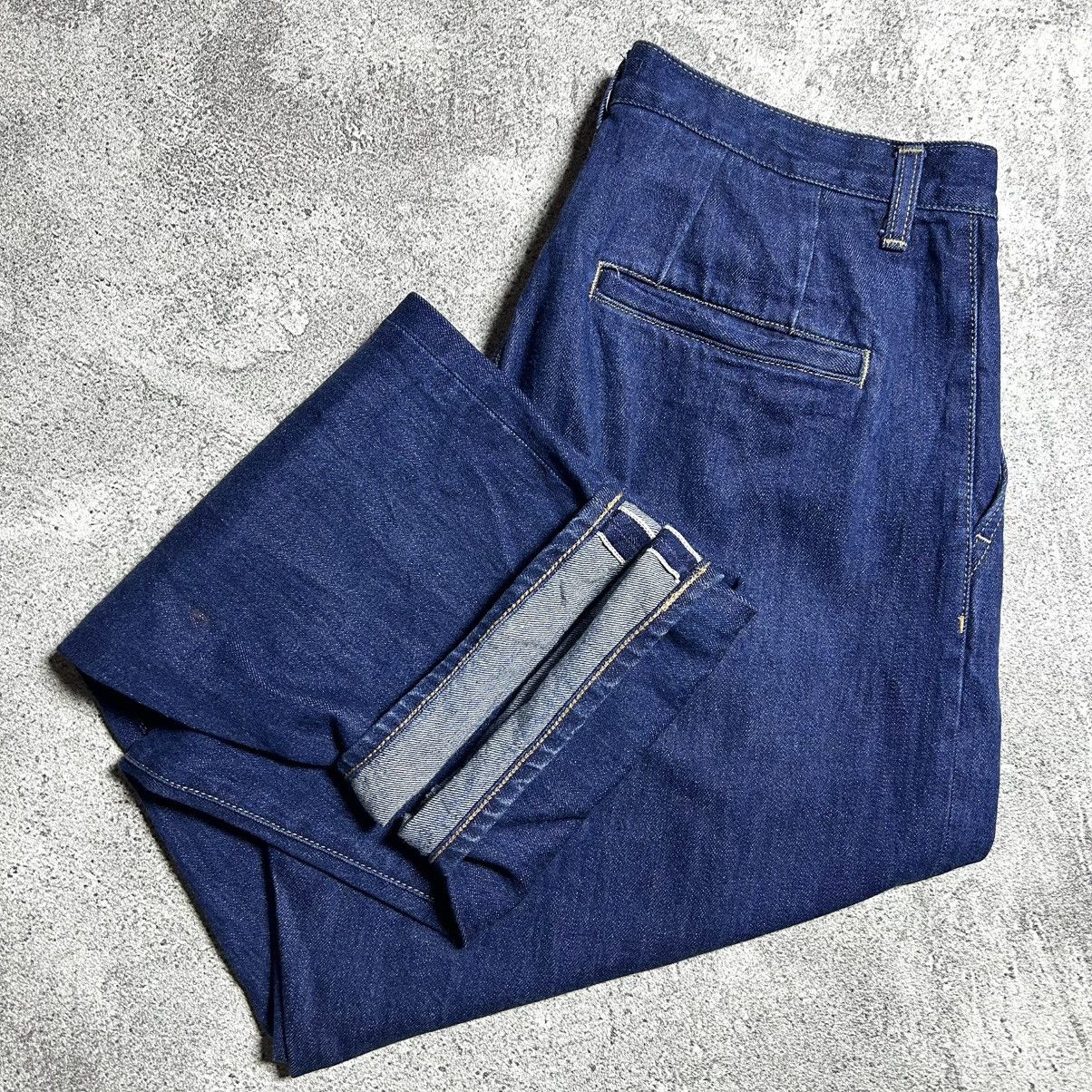 Japanese Brand Widepants Denim Selvedge Style Yohjiyamamoto Size US 33 - 1 Thumbnail