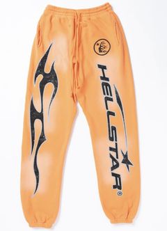 Hellstar Flame Flare Sweatpants Yellow