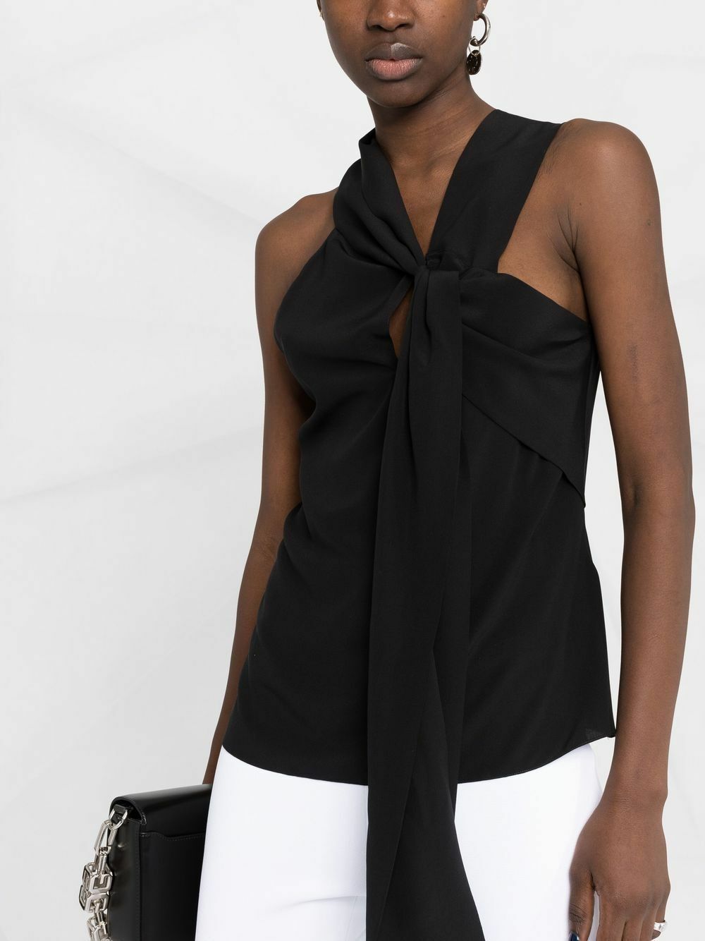 Givenchy o1y0925 Silk Blouse in Black Size M / US 6-8 / IT 42-44 - 3 Thumbnail