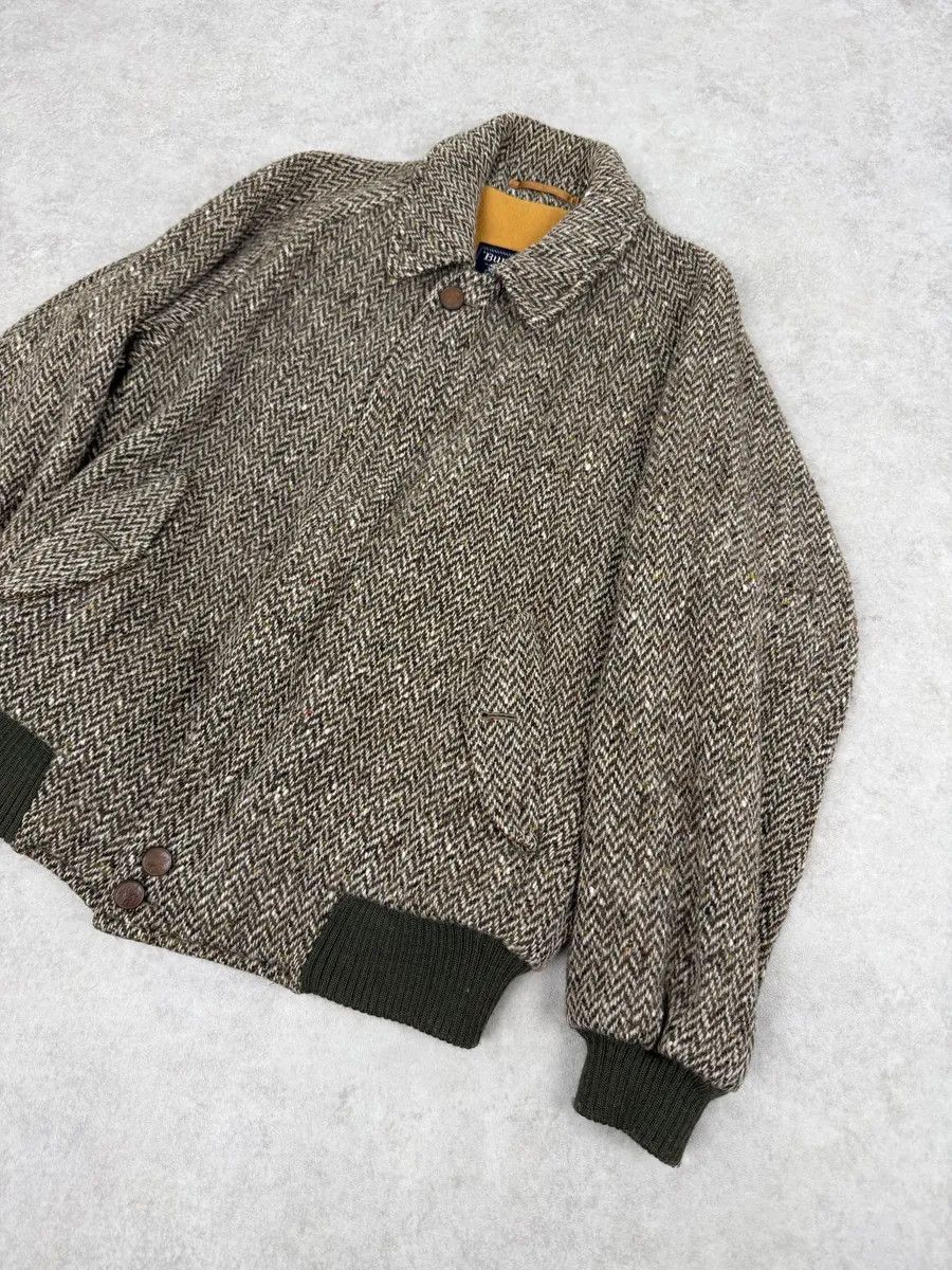 Burberry 2000s Burberry Grey Wool Aviator Bomber Jacket Size US M / EU 48-50 / 2 - 5 Thumbnail