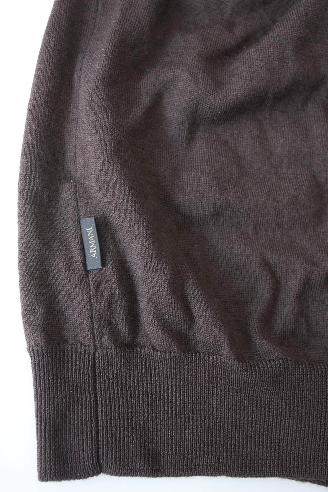 Armani Armani Collezioni Sweater Full Zip Wool Size M Brown Size US M / EU 48-50 / 2 - 7 Thumbnail