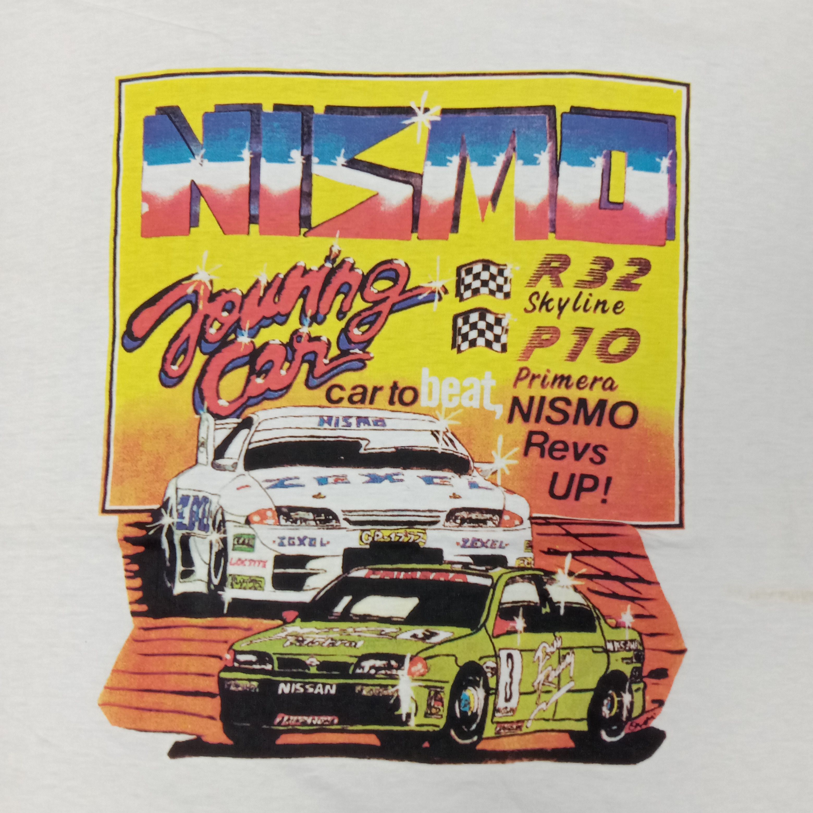 Nissan NISMO Skyline Primera 90's Japan Racing Tshirt C259N29 Size US L / EU 52-54 / 3 - 2 Thumbnail
