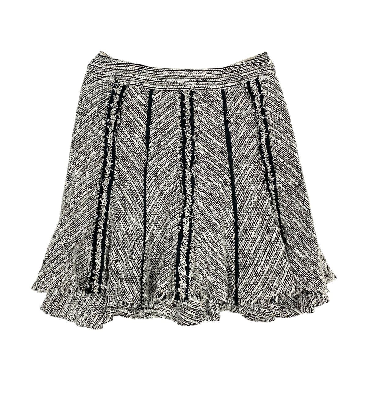 Japanese Brand Rare‼️ Vintage Vousetes Tweed Pleated Mini Skirt Size 27" / US 4 / IT 40 - 1 Thumbnail