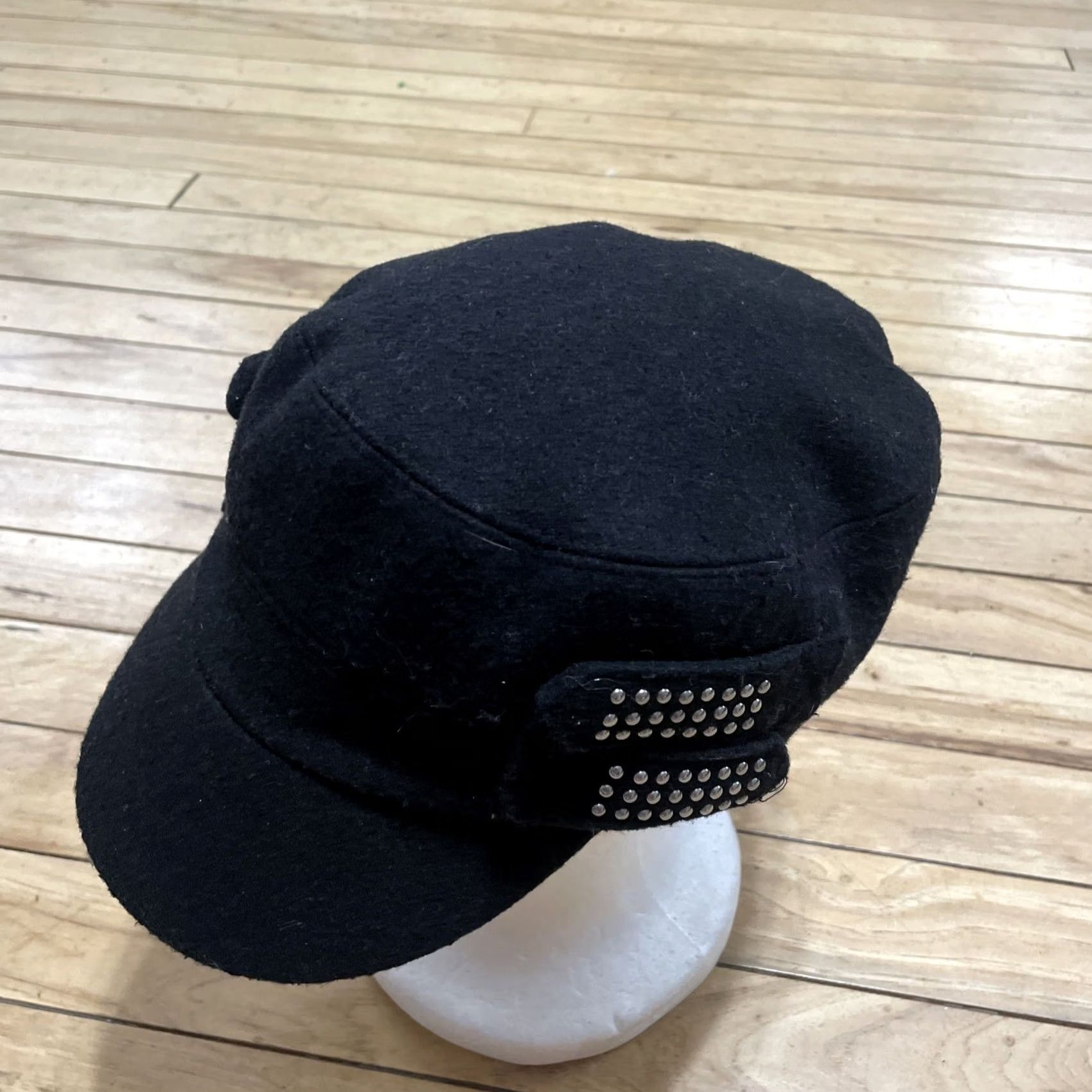 Vintage VINTAGE Icing Bejeweled Cadet Cap Wool Black Rave Goth Scene Grunge Adult OS Rare Cap Womens OS Black Wool Vintage Icing Cadet Cap Bejeweled Size ONE SIZE - 3 Thumbnail