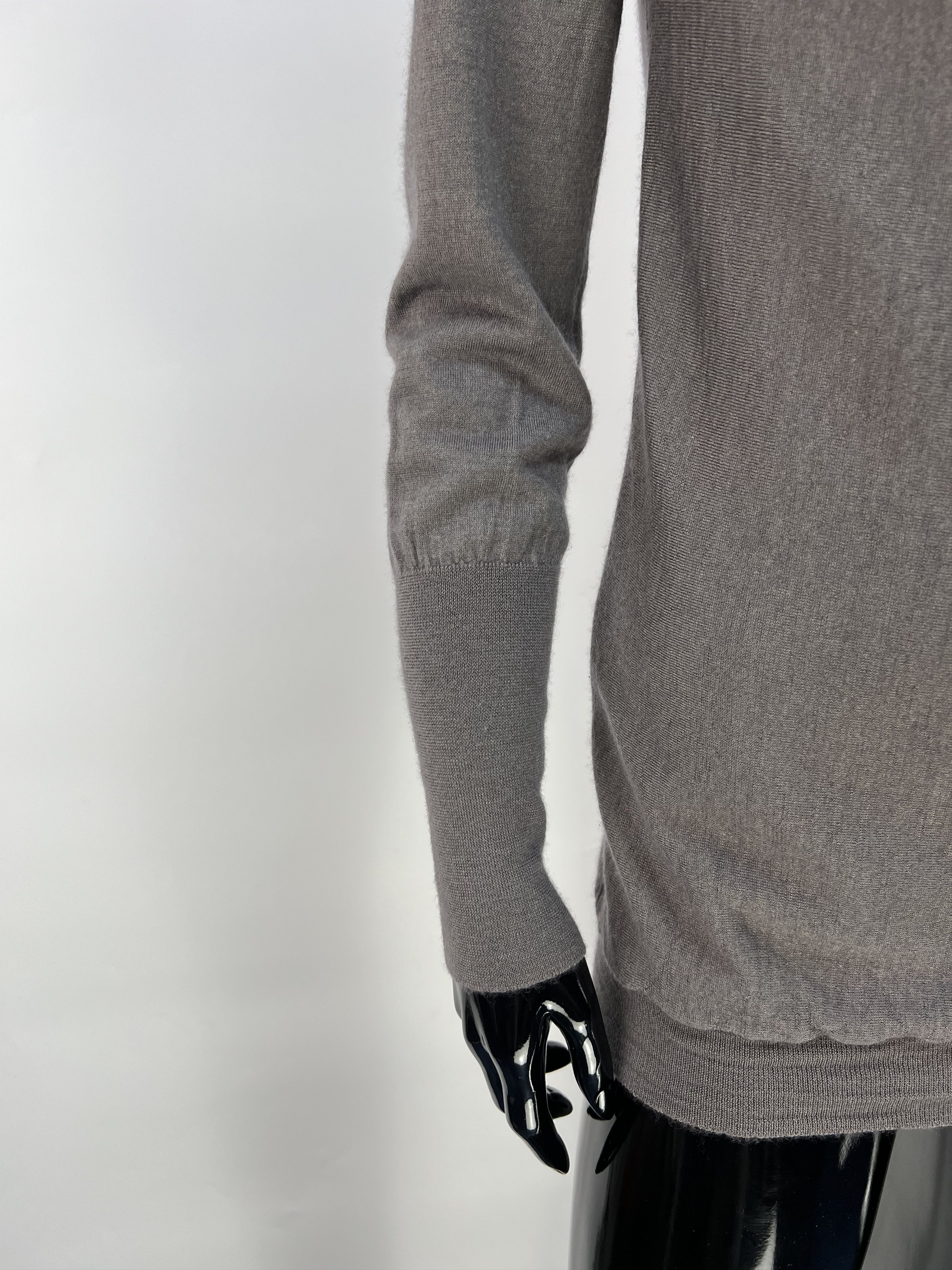 Brunello Cucinelli Brunello Cucinelli Gray Cashmere Silk Sweater Pullover Size M / US 6-8 / IT 42-44 - 3 Thumbnail
