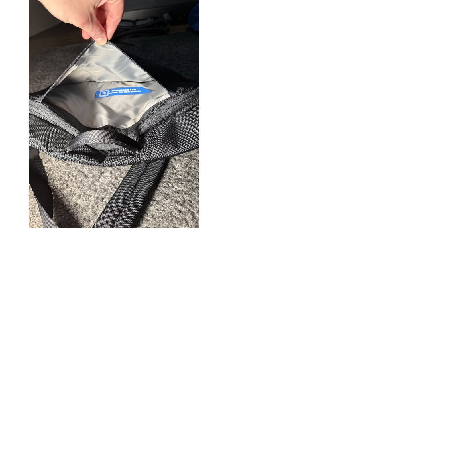 Vintage Timbuk2 Black Medium Messenger Laptop Bag company logo Never Used 17in x 14in Mens Size ONE SIZE - 9 Thumbnail