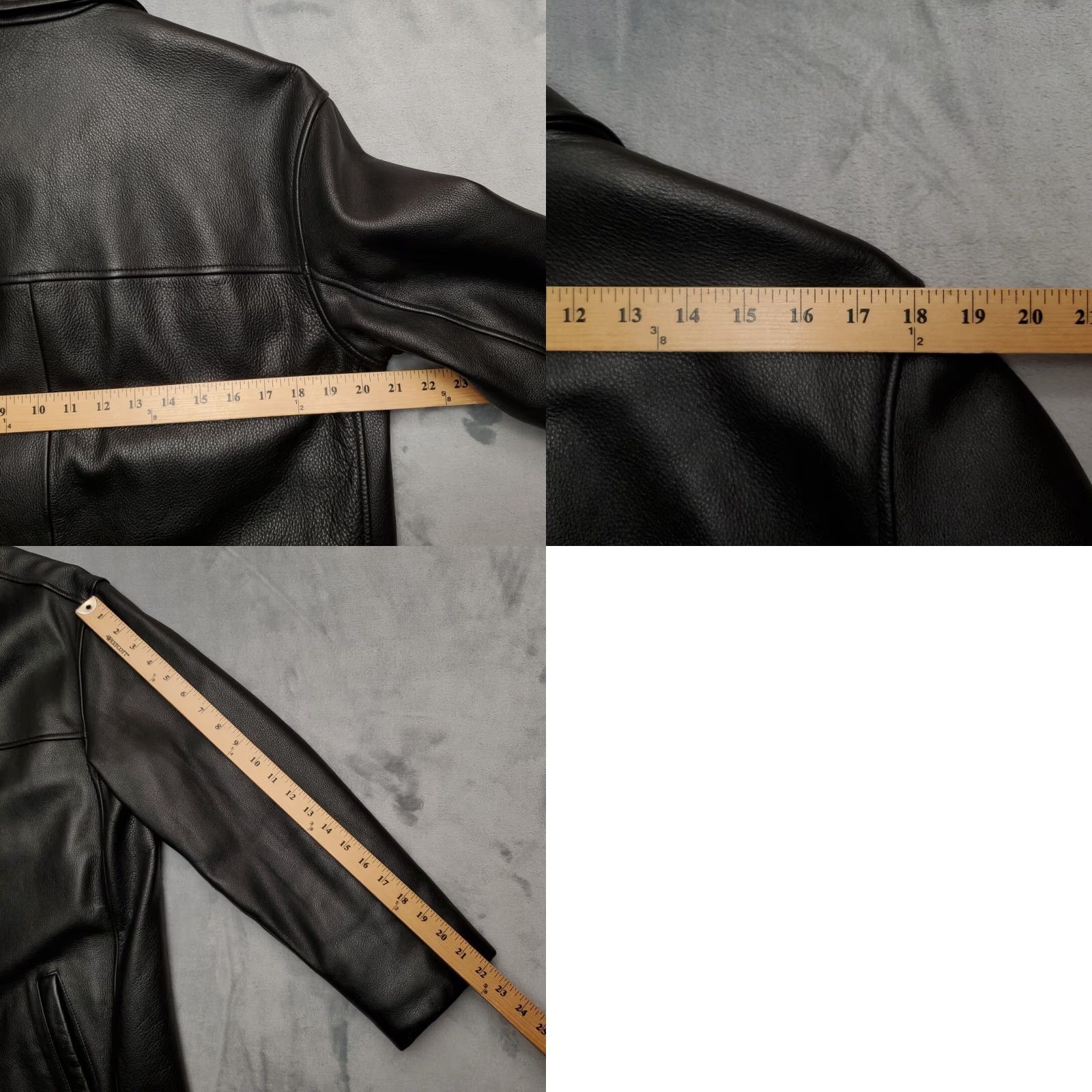 Roundtree & Yorke VINTAGE Roundtree & Yorke Leather Jacket Mens S Black Urban Retro Classic Timeless Luxury Size US S / EU 44-46 / 1 - 9 Thumbnail