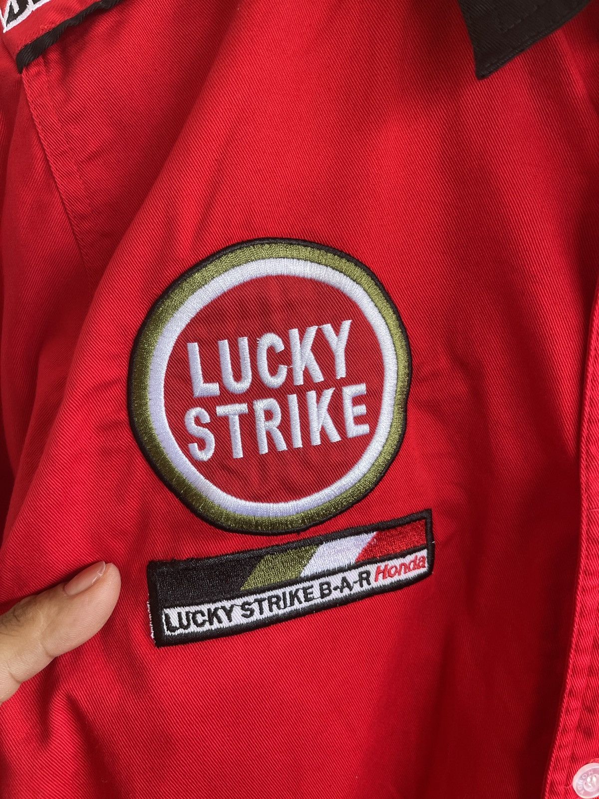 Rare🔥Vintage HONDA LUCKY STRIKE Button Shirt
