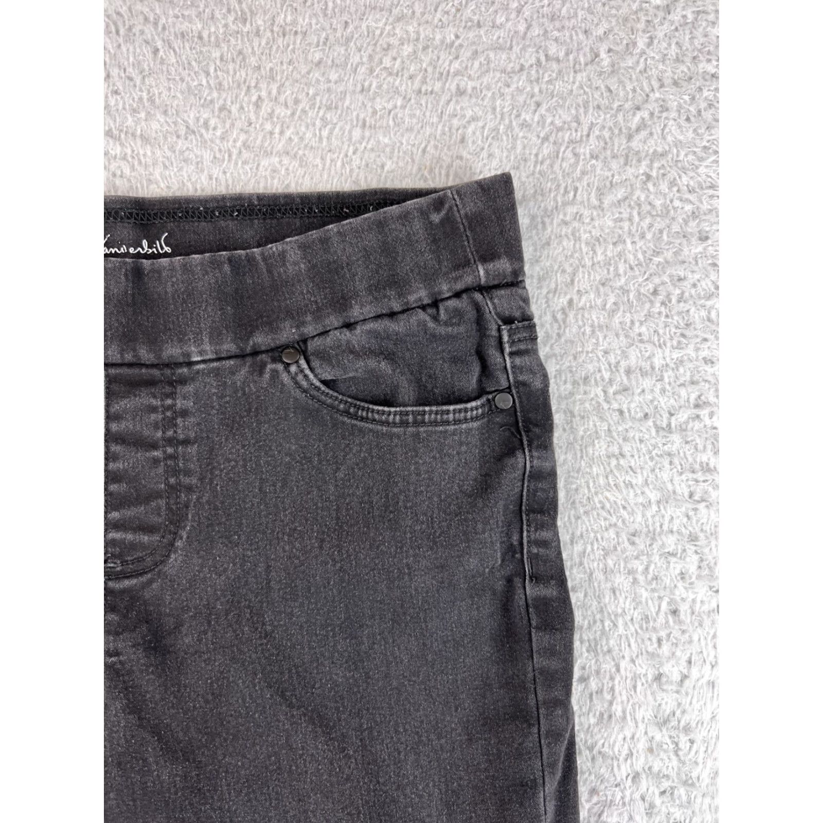 Madewell Gloria Vanderbilt Jeans Womens 10 Black Denim High Rise Skinny Madewell 5-Pocket Rise Mid Regular Size 27" / US 4 / IT 40 - 4 Thumbnail