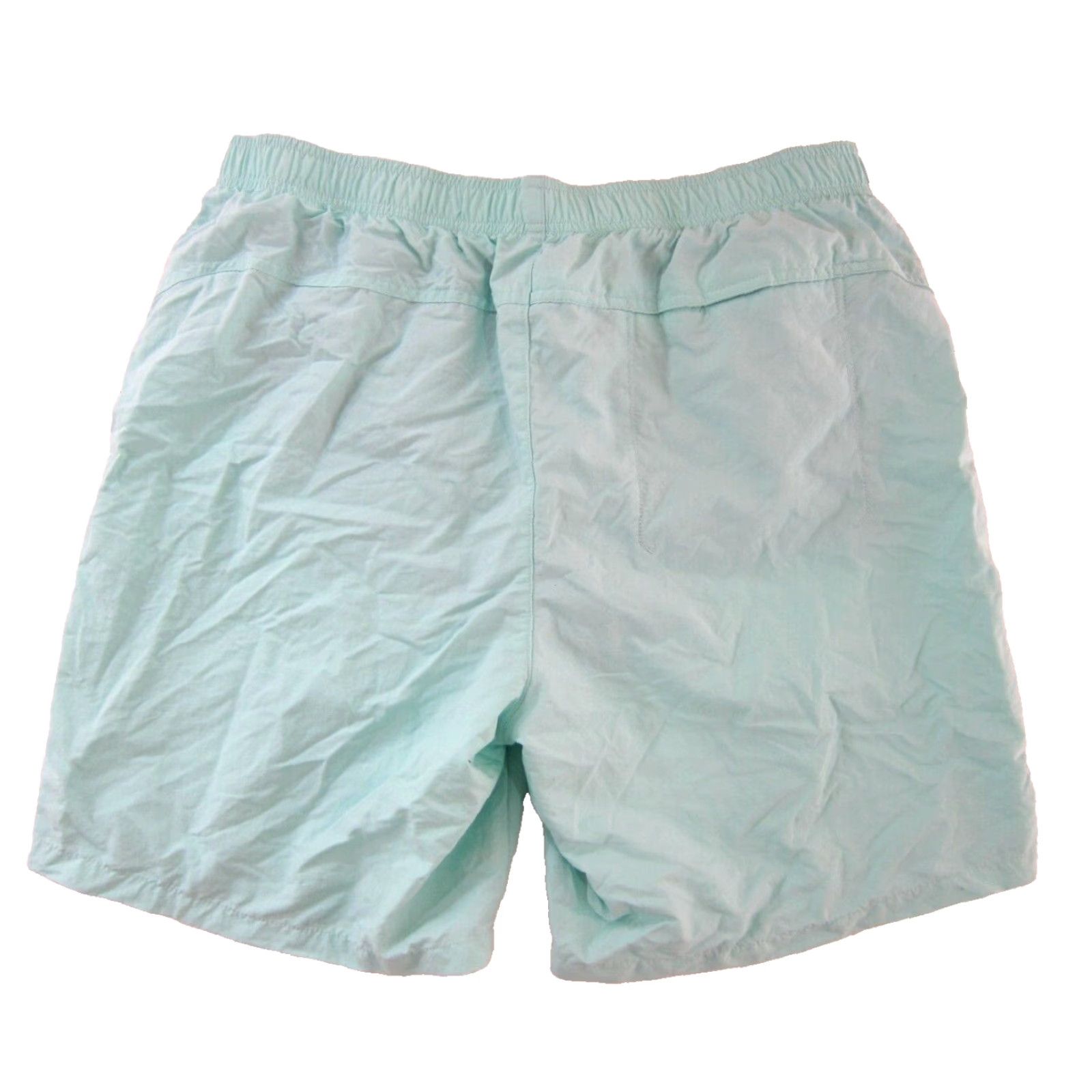 Vintage Columbia 100% Nylon Lightweight Teal Blue Lined Swim Trunk Short Men Large Size US 33 - 2 Thumbnail