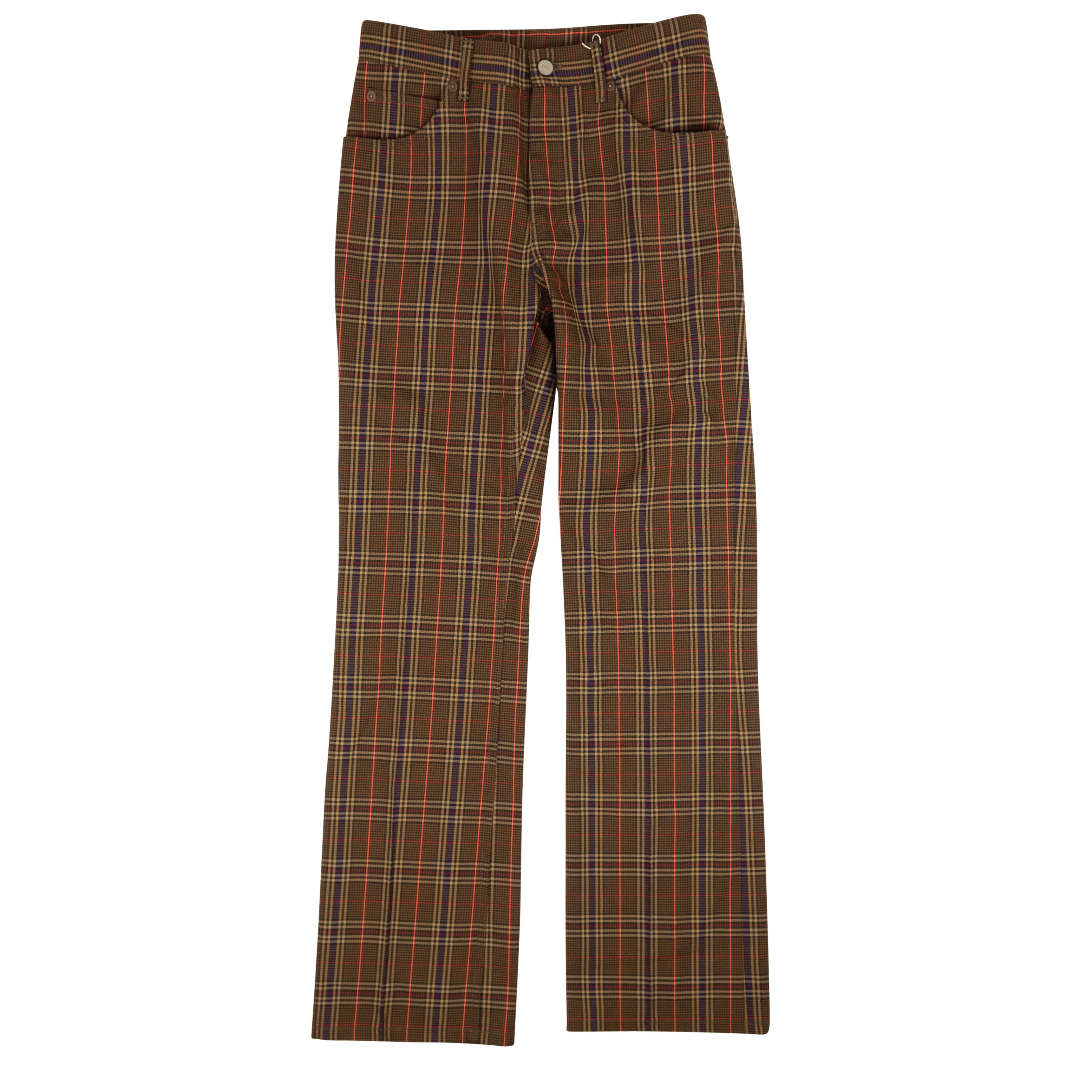 image of Maison Margiela Brown Check Trousers Size 8/44, Women's