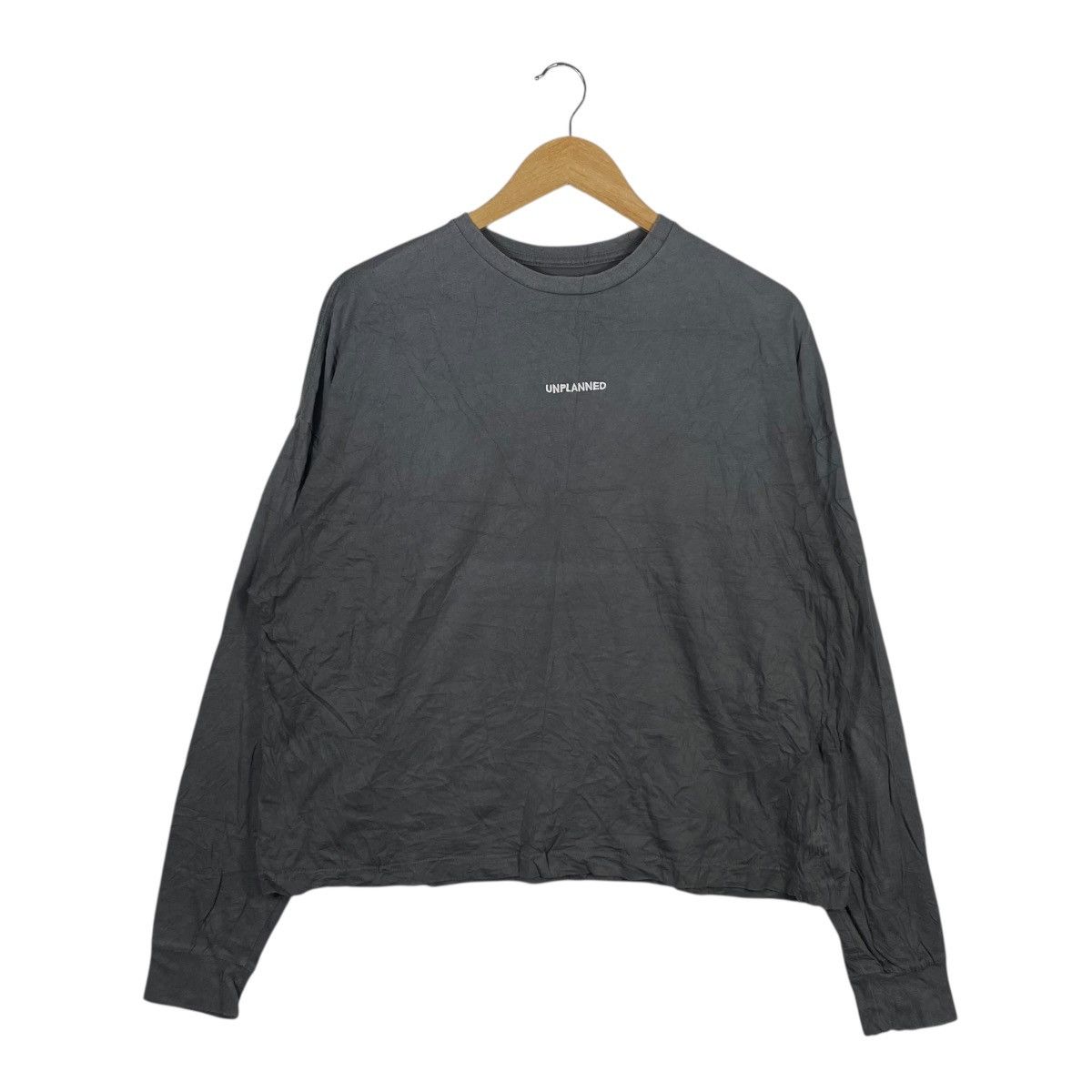 Vintage Kudir “Unplanned” Graphic Long Sleeve T-Shirt Size US XL / EU 56 / 4 - 2 Thumbnail