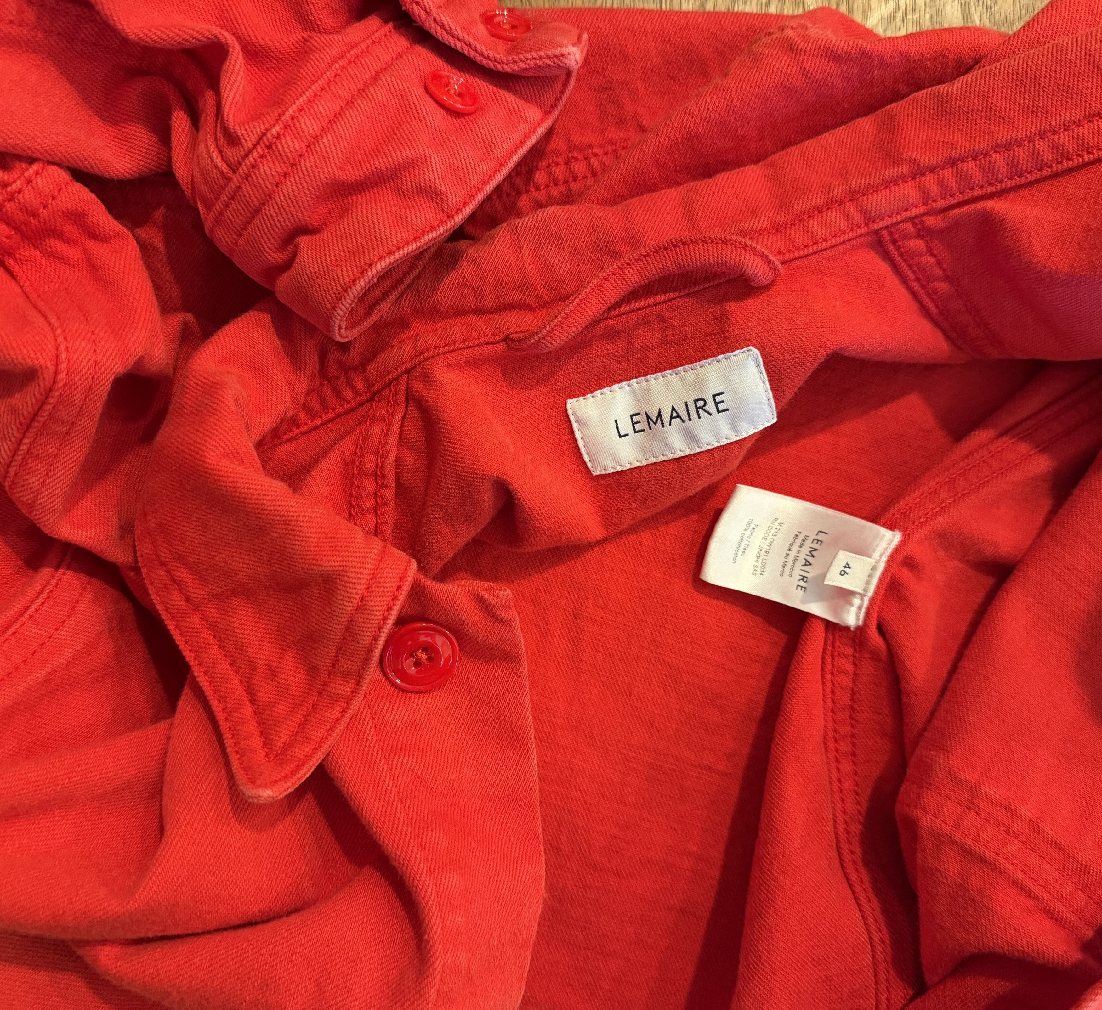 Lemaire Denim Overshirt Size US S / EU 44-46 / 1 - 4 Thumbnail