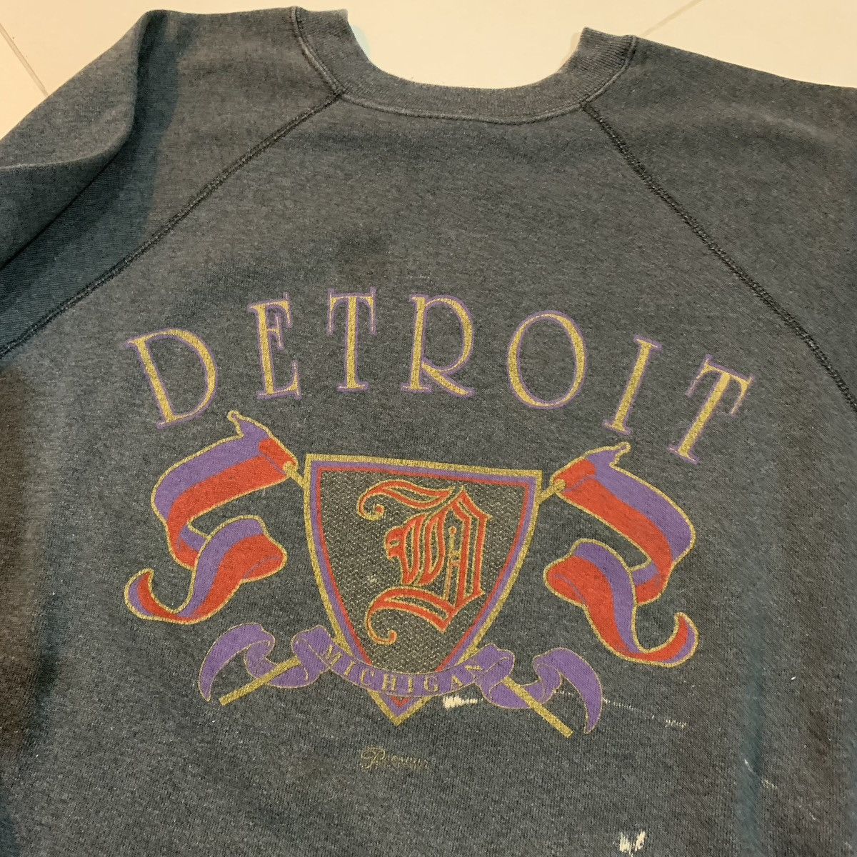 Detroit Denim Co. × Vintage Vintage Detroit Sweatshirt Size US XL / EU 56 / 4 - 4 Thumbnail