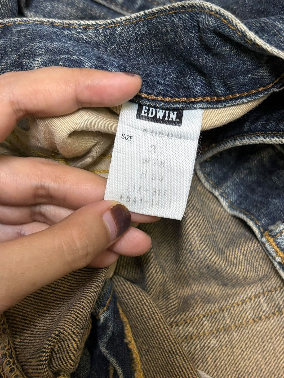 Edwin Vintage Edwin Extreme Mud Wash Distress Loose Jeans Size US 31 - 5 Thumbnail