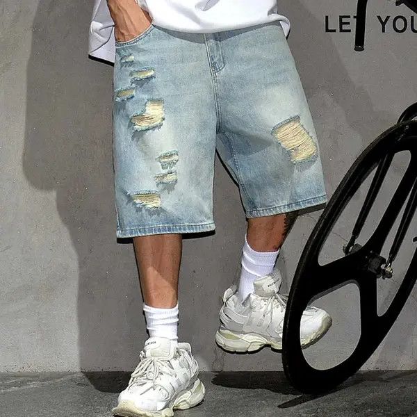 VIBE Vintage Ripped Denim Jorts Size US 28 / EU 44 - 1 Thumbnail