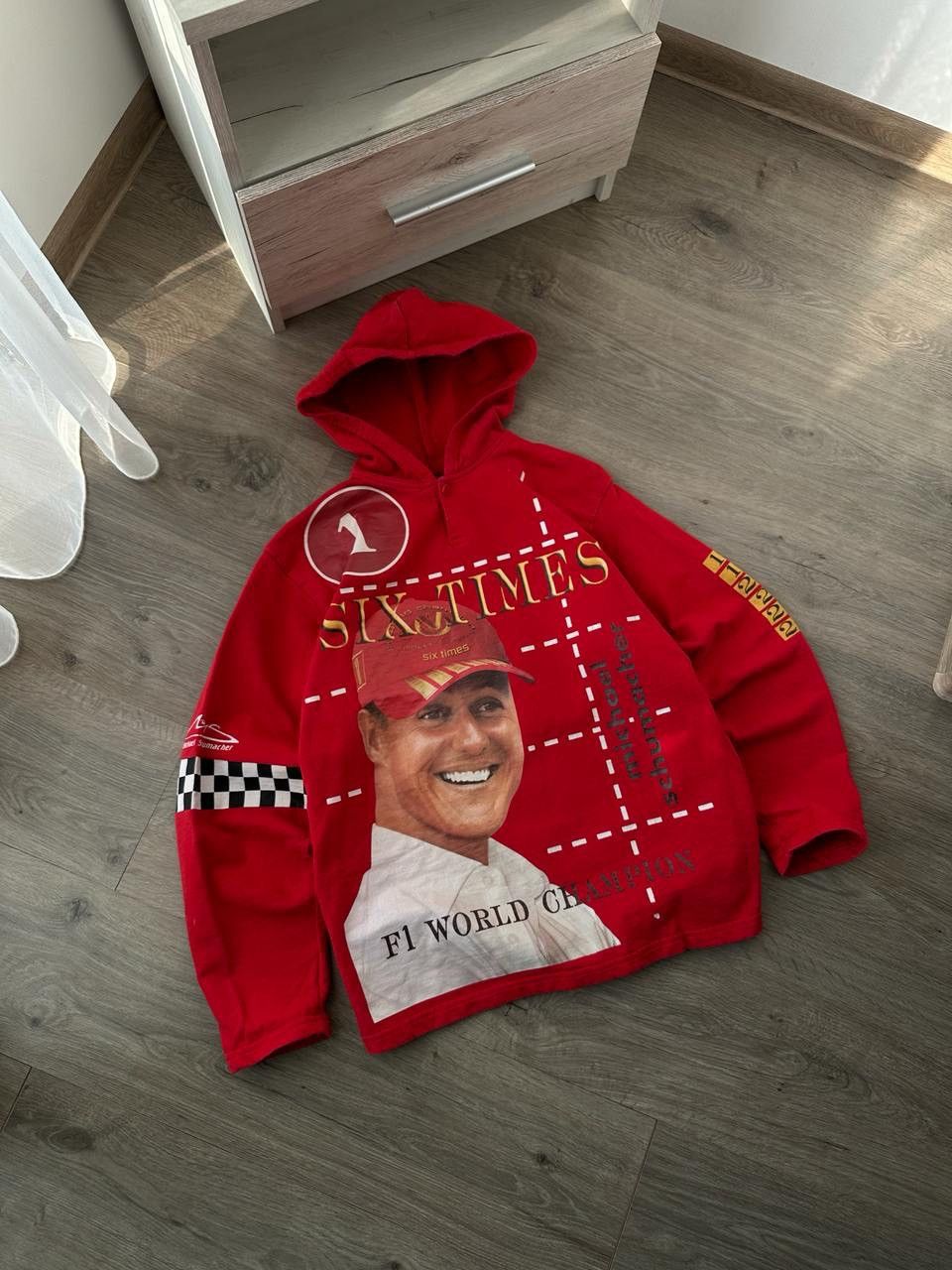Formula 1 × Vintage Vintage Ferrari Michael Schumacher Racing Red Hoodie Size US M / EU 48-50 / 2 - 6 Thumbnail