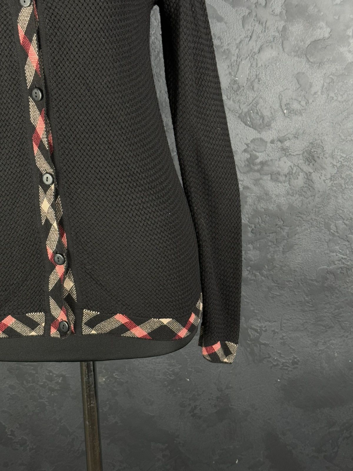 Burberry BURBERRY BRIT Black Viscose Silk Knit Cardigan Sweater SizeM Size M / US 6-8 / IT 42-44 - 7 Thumbnail