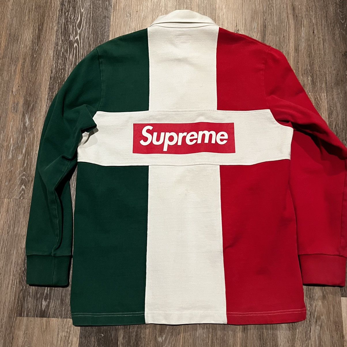 Supreme Supreme Split Box Logo Rugby Top Size US L / EU 52-54 / 3 - 16 Thumbnail
