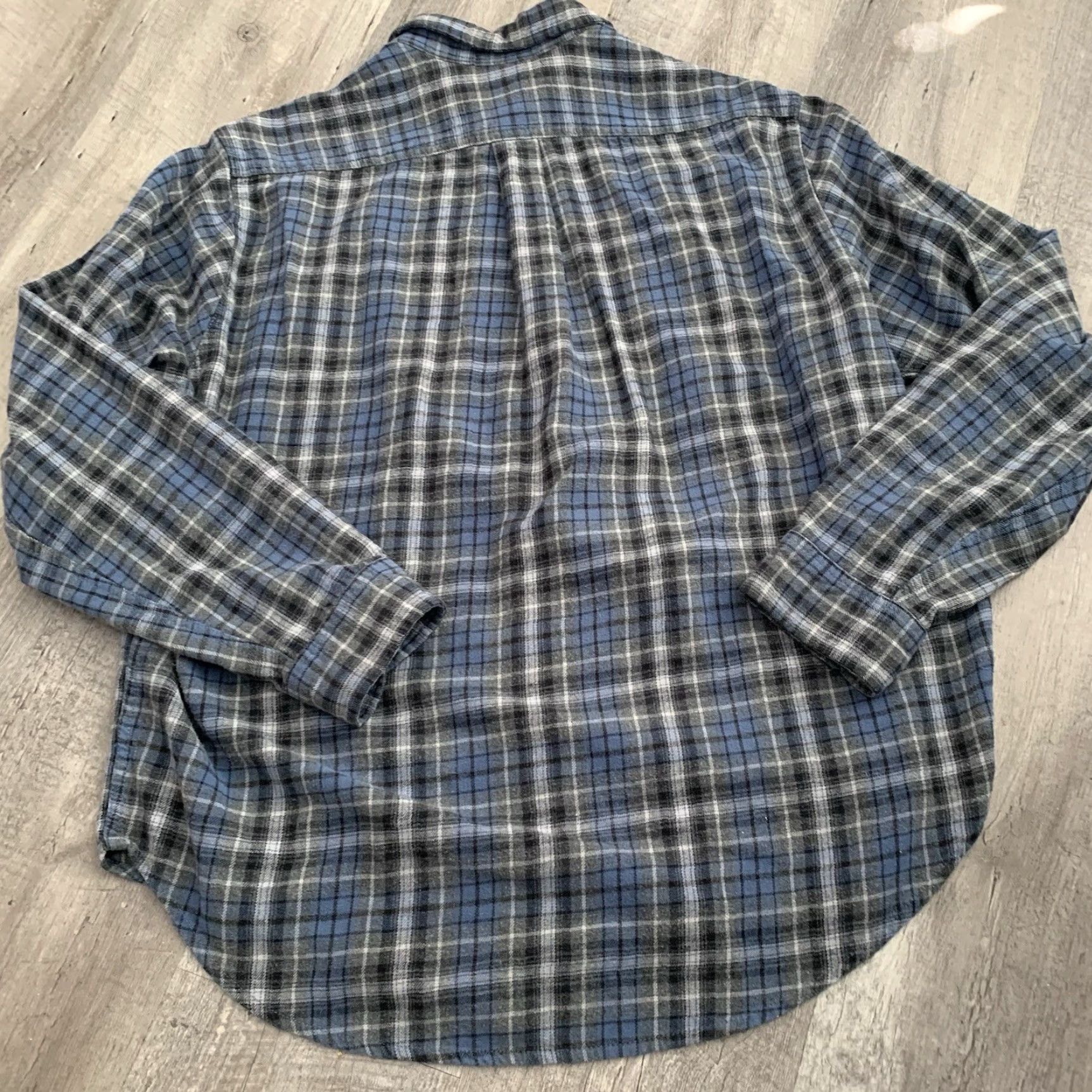 Eddie Bauer Eddie Bauer Flannel Shirt Mens Size L Regular Blue Gray Plaid Button Up Shirt-Jac Shirt Blue Gray Plaid Casual Mens Size US L / EU 52-54 / 3 - 5 Thumbnail