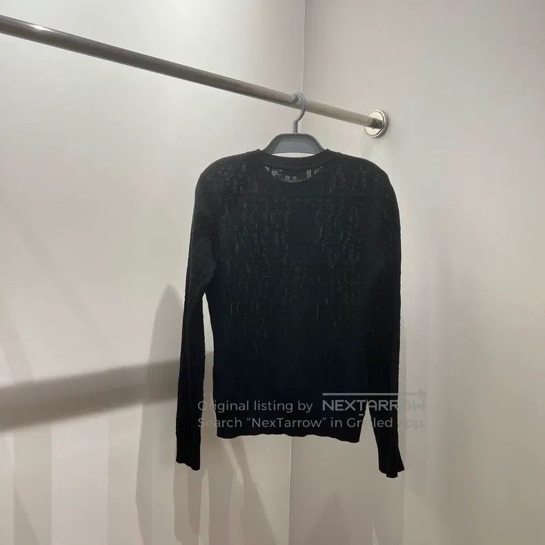 Fendi Fendi Printed Dark Pattern Long Sleeve Knit Top Size XS / US 0-2 / IT 36-38 - 2 Thumbnail