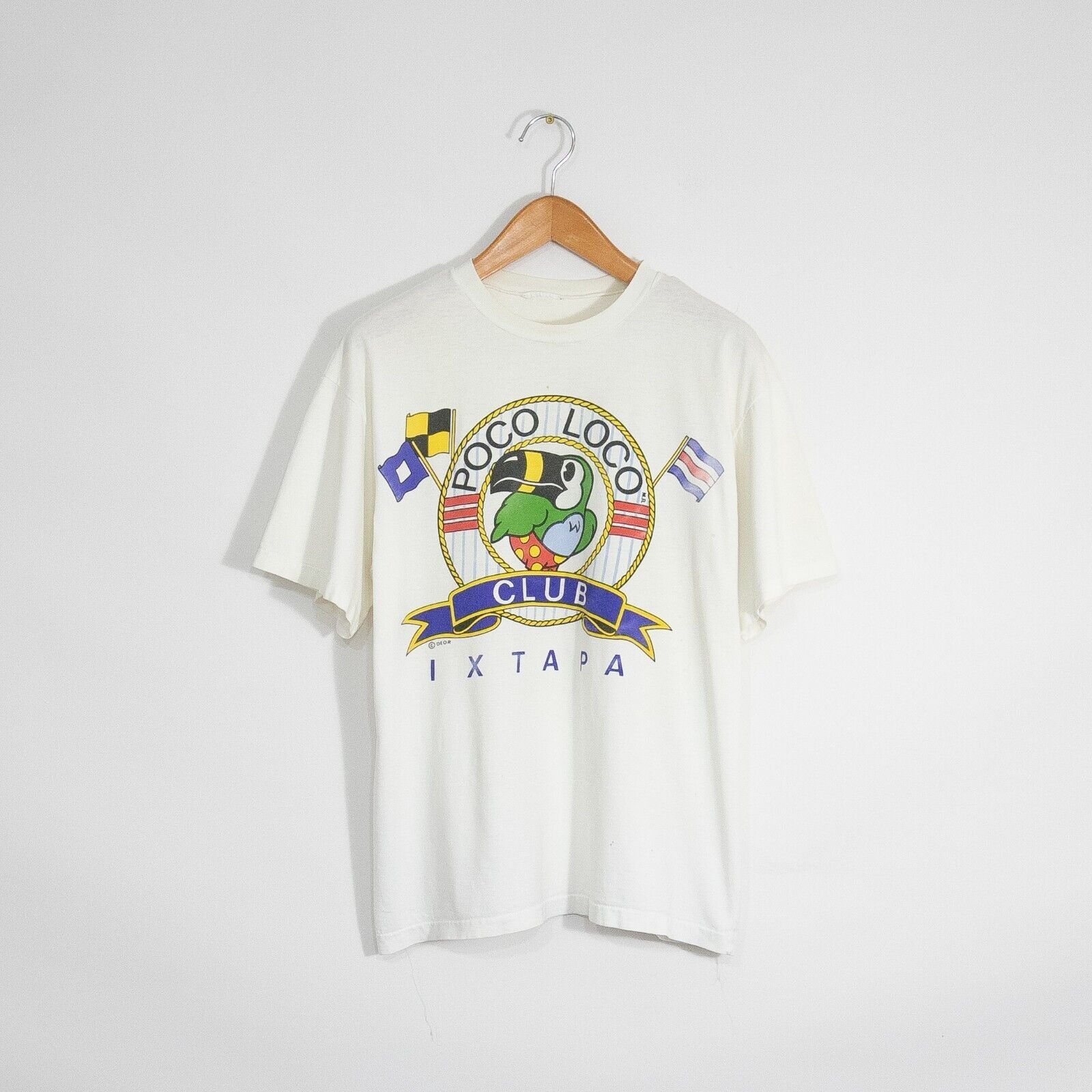 Vintage Vintage 90s Poco Loco Ixtapa T Shirt XL - Mexico Distressed Size US XL / EU 56 / 4 - 1 Thumbnail