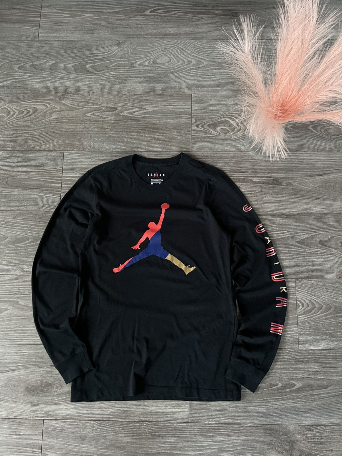 Jordan Brand × Nike ‼️Nike Air Jordan Big Logo Cotton Lite Long Sleeve Tee‼️ Size US S / EU 44-46 / 1 - 7 Thumbnail