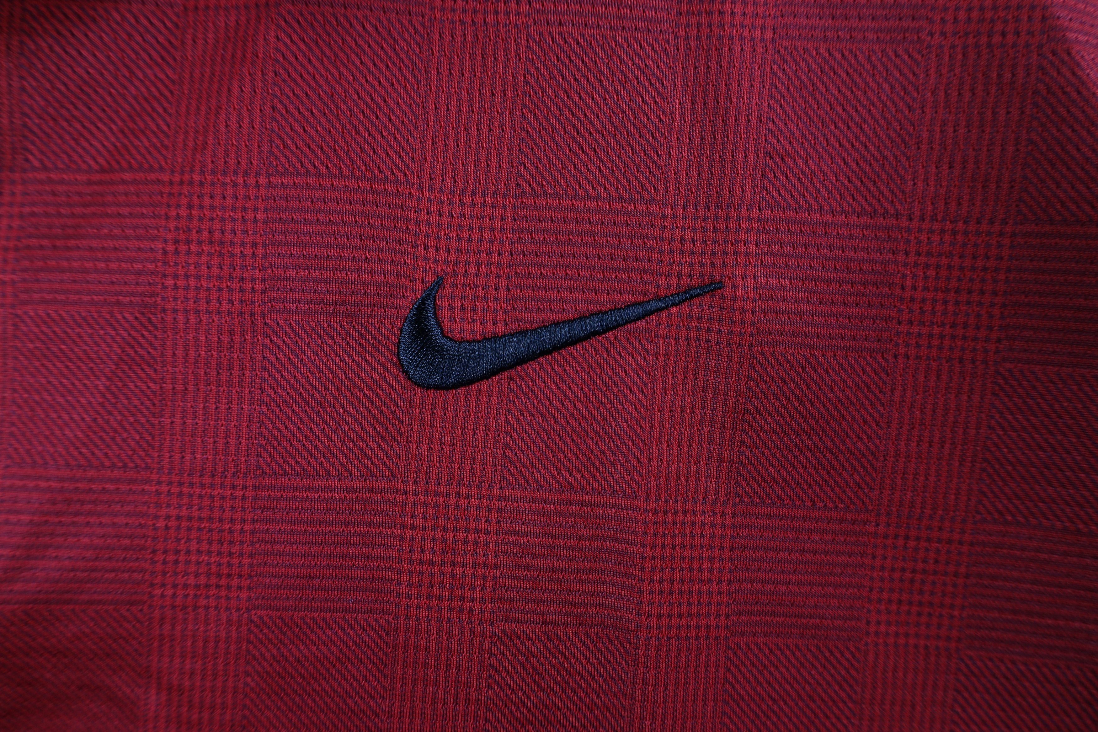 Nike × Vintage Nike Check Plaid Short Sleeve Collared Golf Polo Shirt Red Size US XXL / EU 58 / 5 - 4 Thumbnail